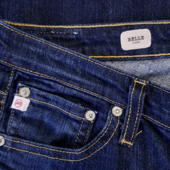 AG JEANS, BELLE Flare Leg Denim, Blue, 27 - Picture 5 of 9
